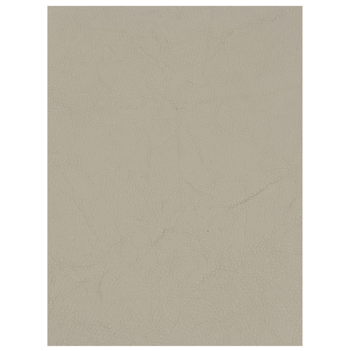 Morceau de cuir de veau froissé grain caviar beige, tissu de haute qualité pour accessoires ou maroquinerie.