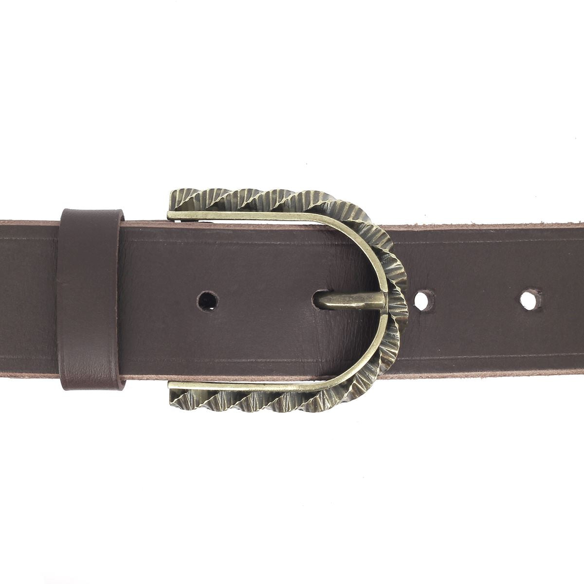 Boucle de ceinture FÉL en bouclerie, finition métallique, avec design simple et élégant, pour ceinture en cuir ou tissu.
