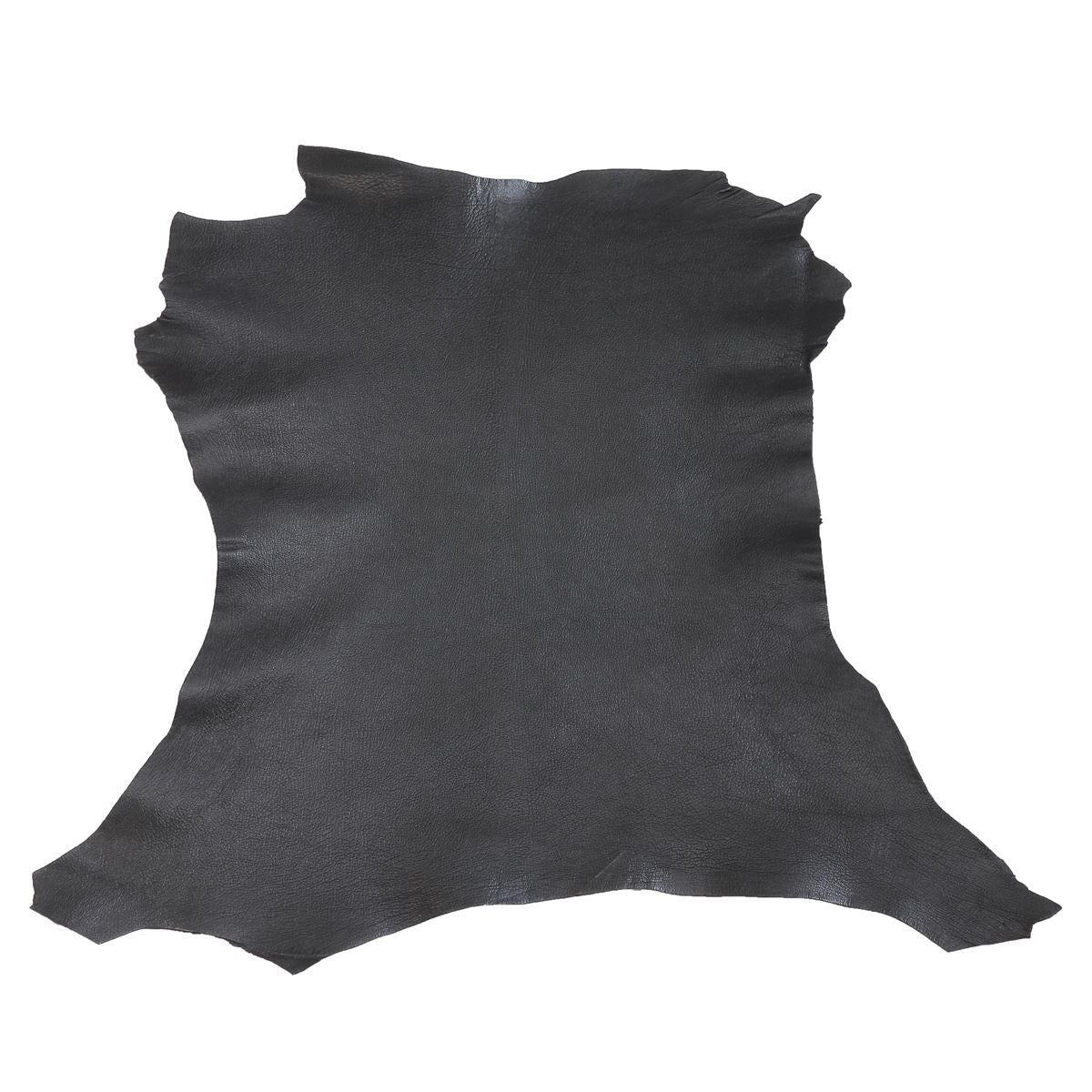 Peau de cuir de chèvre maroquinerie double tannage grainé noir, texture robuste et grainé visible, fabriquée par Autres.