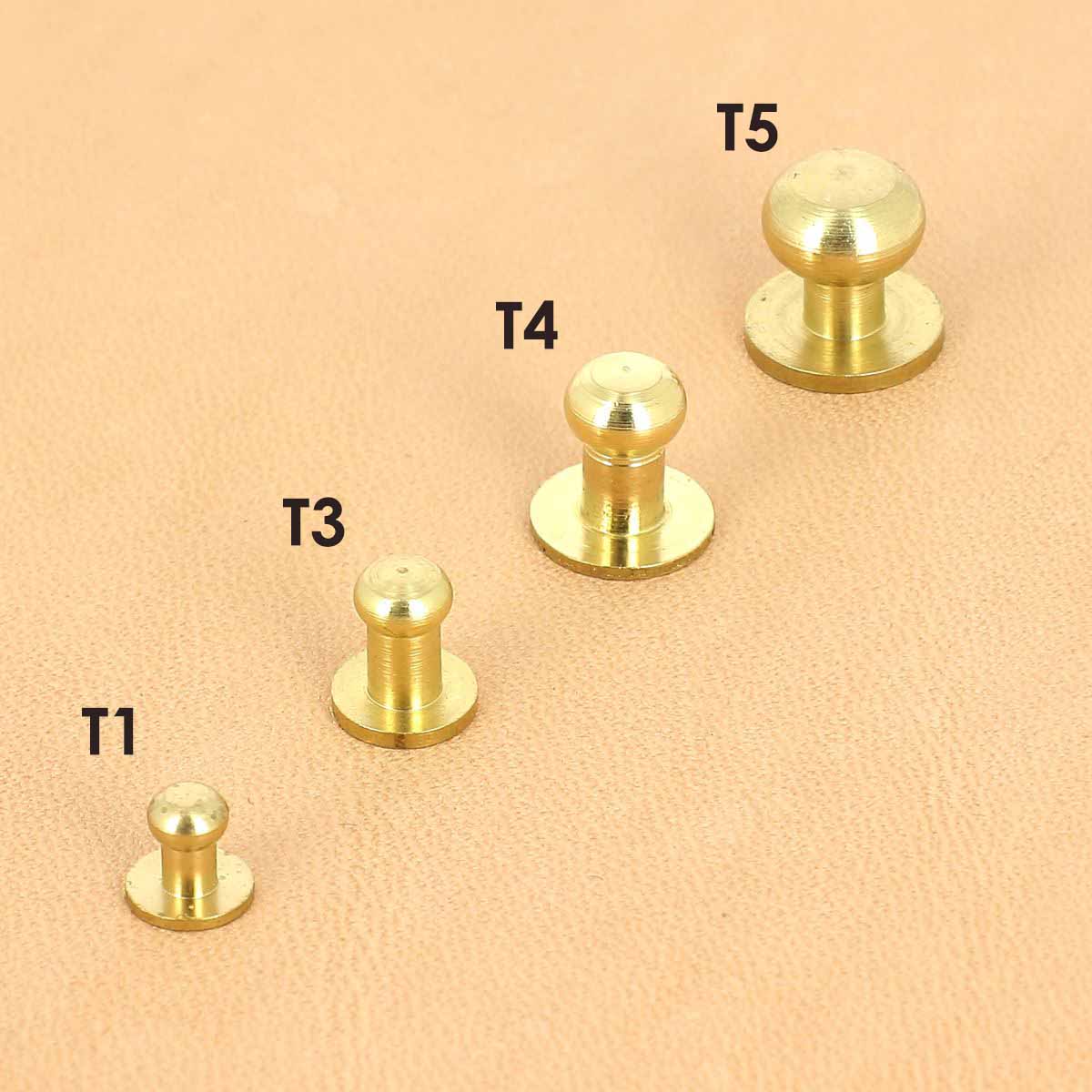 Lot de boutons de col à frapper T1 avec pieds en laiton, accessoires décoratifs pour couture et confection.