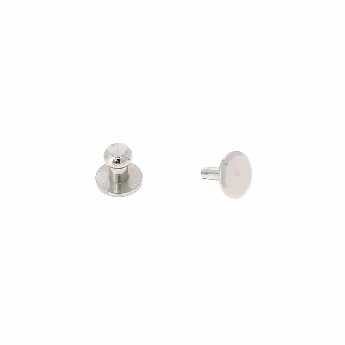 Lot de boutons de col à frapper T1 en nickel avec pieds, accessoires de décoration pour vêtements, par Deco Cuir