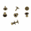 Lot de boutons de col à frapper T1 en laiton vieilli avec pieds, accessoires de décoration pour chemises.
