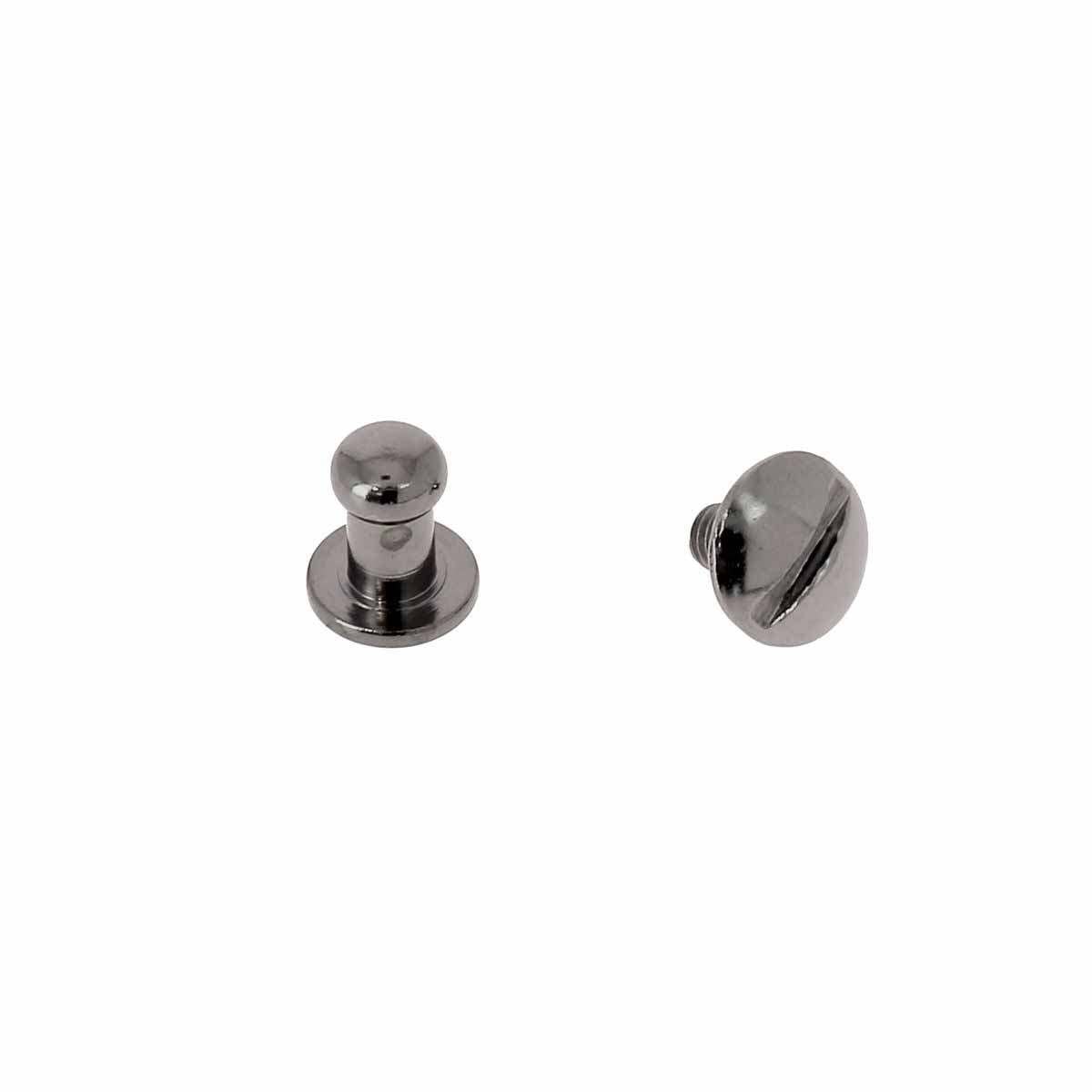 Lot de boutons de col à vis T3 Deco Cuir avec vis 3x5mm, accessoires pour vêtements en cuir ou tissu.