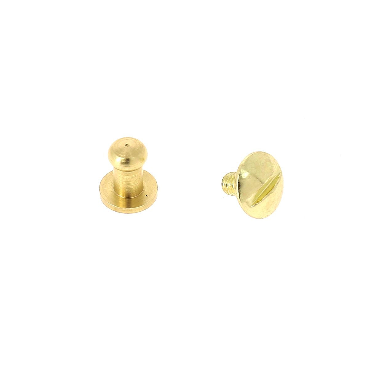 Lot de boutons de col à vis T3 en laiton avec vis de 3x5mm, accessoires pour vêtements de la marque Deco Cuir