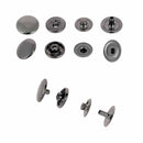 Lot de boutons pression en laiton de 12 mm de diamètre, accessoires Deco Cuir pour sacs et vêtements.