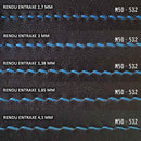 Fil de lin ciré MeiSi de 8m, couleur crème, super fin M50, mercerie pour couture et broderie, épaisseur 0,55 mm.