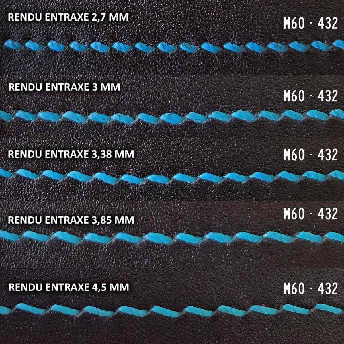 Bobine de 50m de fil de lin ciré MeiSi M60, 0,65 mm, couleur crème, mercerie fine pour couture et broderie.