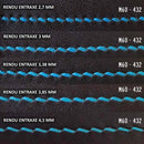 Bobine de 50m de fil de lin ciré MeiSi M60 argent, 0,65 mm, mercerie, fil fin pour couture et broderie.