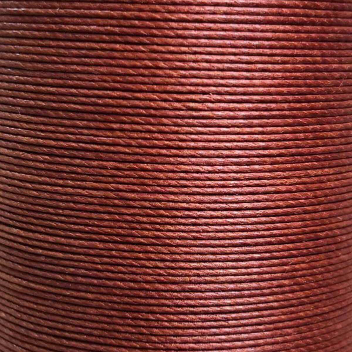 Fil de lin ciré MeiSi M40 de 90m, 0,45 mm, couleur marron, mercerie fine pour couture et broderie.