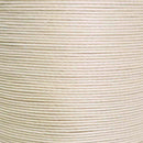 Bobine de 50m de fil de lin ciré MeiSi M60, 0,65 mm, couleur crème, mercerie fine pour couture et broderie