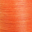 Fil de lin ciré MeiSi orange, 50m, super fin M60, 0,65 mm, pour mercerie, visible en image.