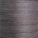 Fil de lin ciré MeiSi gris, 8m, super fin M40, 0,45 mm, pour mercerie, visible en image.
