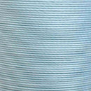 Fil de lin ciré MeiSi vert eau, 8m, très fin M40, mercerie pour couture et broderie, image montrant la cartonnette et le fil.