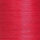 Fil de lin ciré MeiSi, cartonnette de 8m, couleur rouge vif, 0,55 mm, mercerie fine pour couture et broderie.