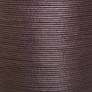Bobine de 80m de fil de lin ciré MeiSi M50, 0,55 mm, couleur chocolat, mercerie fine pour couture et broderie.