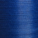 Fil de lin ciré MeiSi bleu classique, 8m, très fin M40, mercerie, transparence et finesse visible en image.