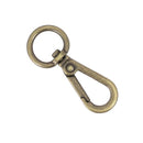 Mini mousqueton en laiton vieilli, attache ronde en bouclerie pour fixation ou décoration.