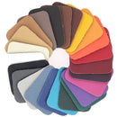 Échantillon de cuir de vachette Sweet 2 de Deco Cuir, texture et couleur du cuir naturel, pour projets de maroquinerie ou décoration.