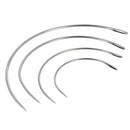 Lot de 4 aiguilles courbes Osborne pour coudre le cuir, mercerie, avec embouts adaptés pour travaux de maroquinerie.