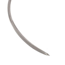 Lot de 4 aiguilles courbes pour coudre le cuir, pointe triangle, marque Osborne, idéal pour la mercerie.