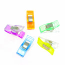 Lot de 100 pinces clip pour couture 26x10mm, mercerie, en métal, idéal pour fixer tissus et matériaux de couture.