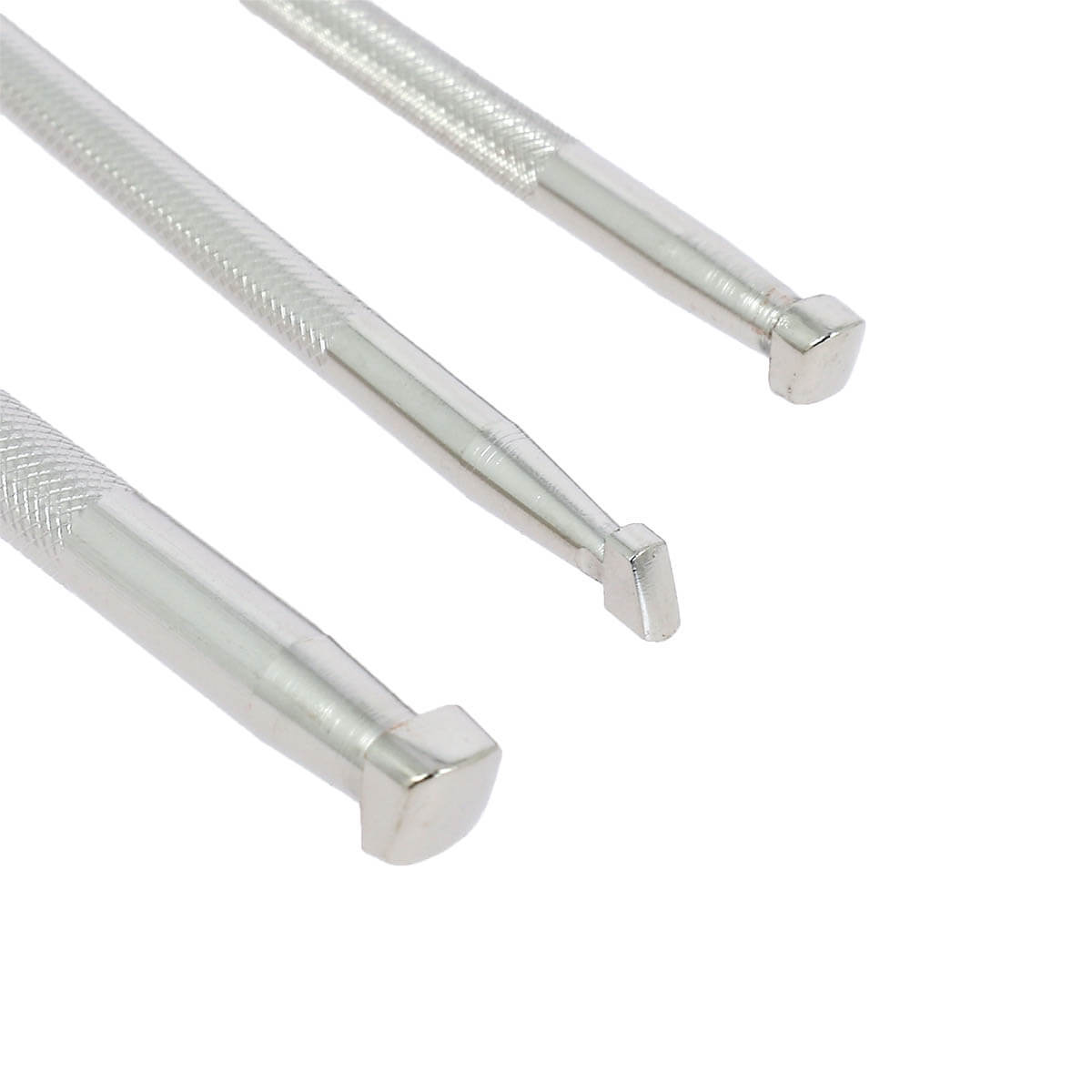 Lot de 3 matoirs Tandy Leather pour repoussage, bevelers lisses pour travaux de cuir, outils de sculpture et finition.