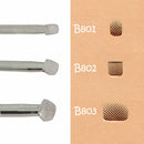 Lot de 3 matoirs Tandy Leather pour repoussage avec gros quadrillage, outils Bevelers pour cuir.