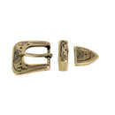 Boucle de ceinture mexicaine SOL en laiton vieilli, style boucle de ceinture, 20 mm, pour accessoires en cuir.