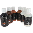Lot de 6 finitions de tranche Deco Cuir couleurs Automne, teintures et peintures pour finitions de cuir, 250 ml.
