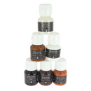 Lot de 6 finitions de tranche Deco Cuir Automne, teintures et peintures pour finition de cuir, couleurs automne, 60ml chaque.
