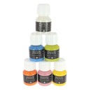 Lot de 6 finitions de tranche Deco Cuir Printemps, teintures et peintures pour cuir, emballage de 60 ml.
