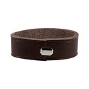 Passant de ceinture en cuir tannage végétal de 30cm, finition chocolat, pour boucle de ceinture, fabriqué en Autres.