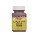 Peinture acrylique opaque Fiebing's en marron foncé pour teintures et peintures, visuel de la peinture dans un pot.