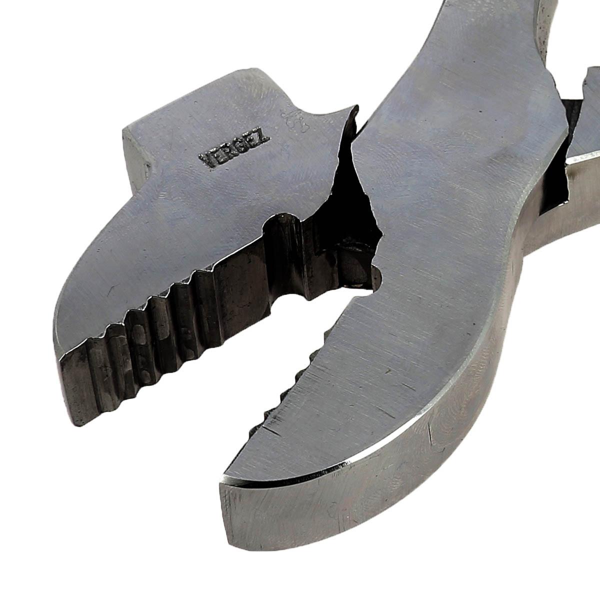 Pince à tendre marteau polie de 18cm Vergez Blanchard, outil robuste pour ajustements précis en métallurgie.