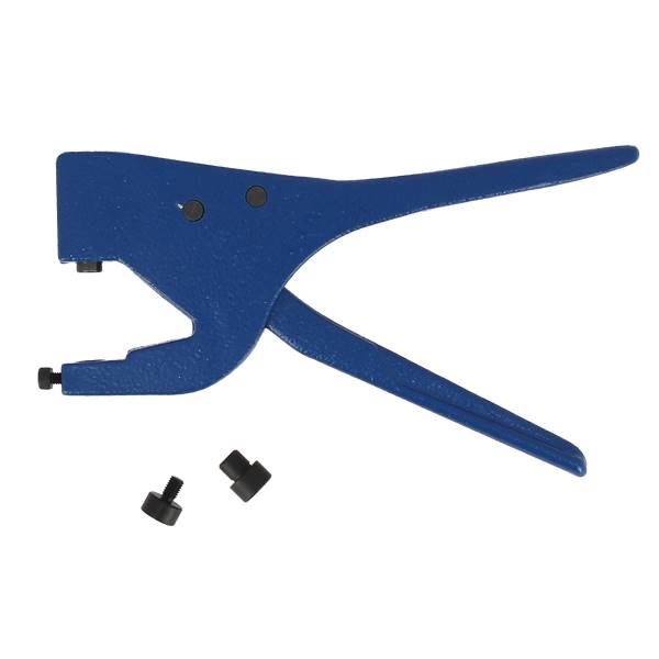 Pince presse et jeu de pose T4 Double calotte Deco Cuir, outils manuels pour rivets, en acier robuste.