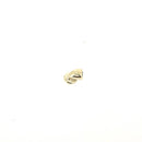 Fermoir bijou rond en or, pièce unique, pour créations de bijoux, avec lacet rond visible sur l'image.
