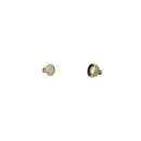Fermoir bijou en boule aimantée pour lacet rond, création de bijoux, finition en métal, détail élégant et pratique.