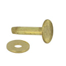 Lot de 50 rivets en laiton avec rondelles pour mater Tandy Leather, accessoires robustes pour fixation et assemblage.