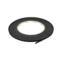 Ruban adhésif indéchirable noir de 50 mètres, 4 mm, pour travaux de mercerie, durable et résistant.