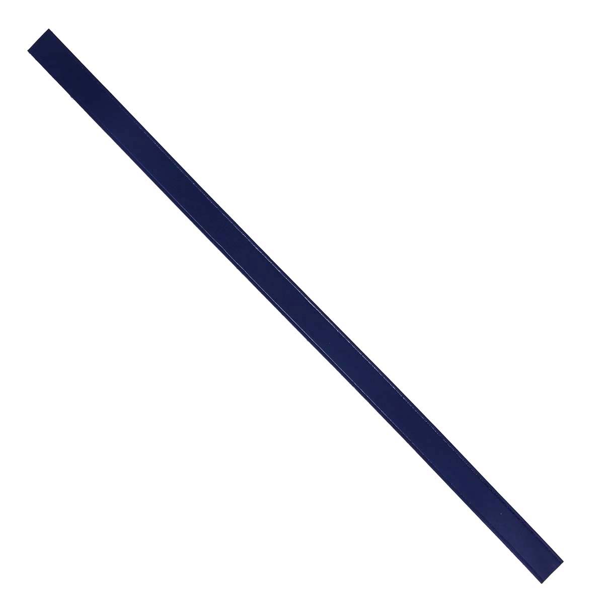 Lanière pour passant de ceinture en cuir tannage végétal, 30cm, de couleur bleu marine, pour ceinture.
