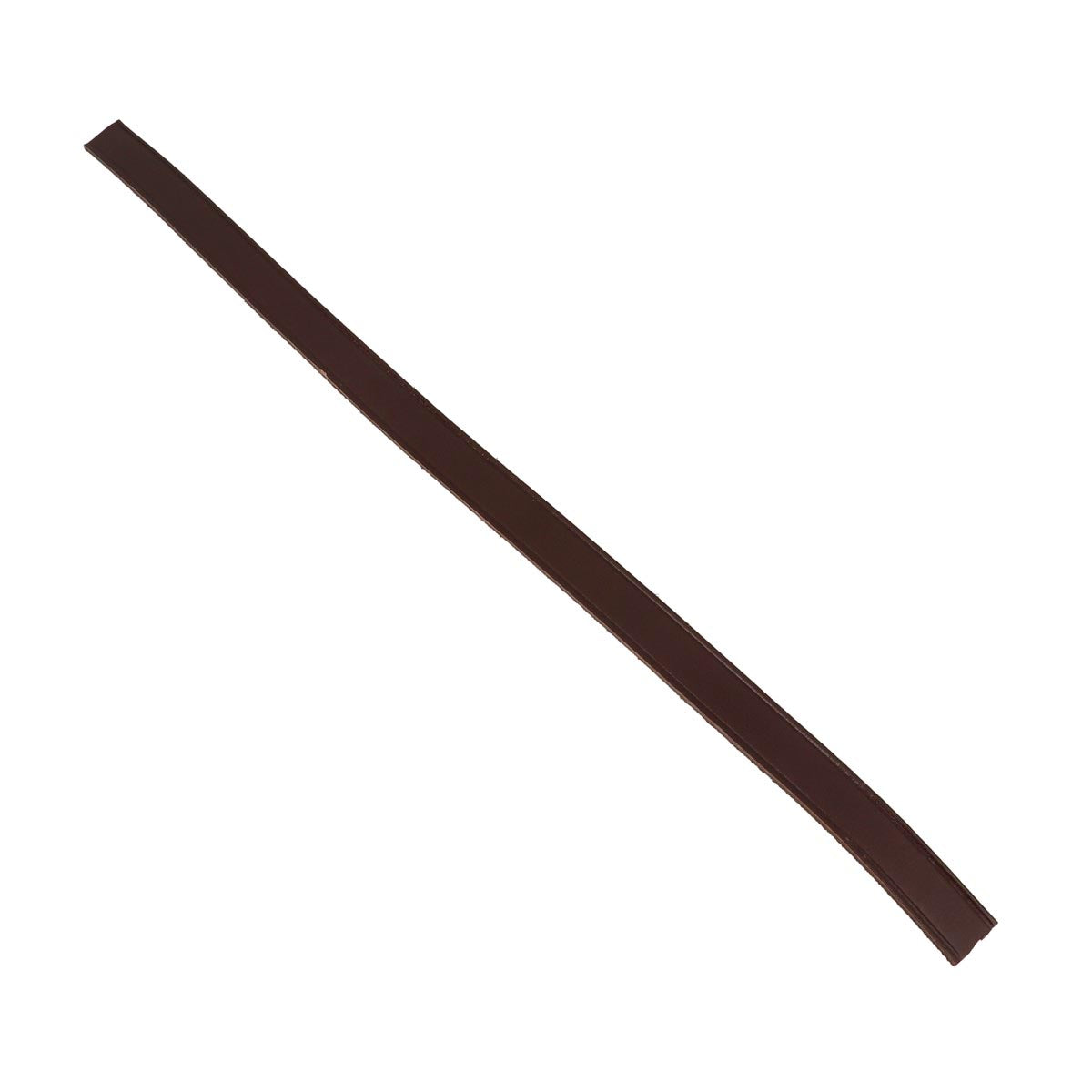 Passant de ceinture en cuir tannage végétal marron chocolat, 30cm, pour passage de ceinture, fabriqué par Autres.