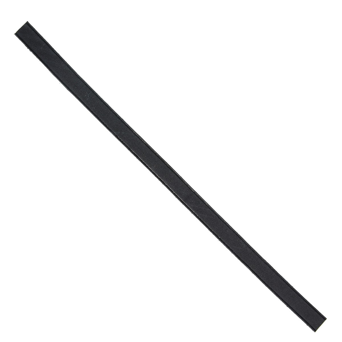 Lanière pour passant de ceinture en cuir gras tannage végétal, noir mat, longueur 30 cm, pour passants de ceinture.