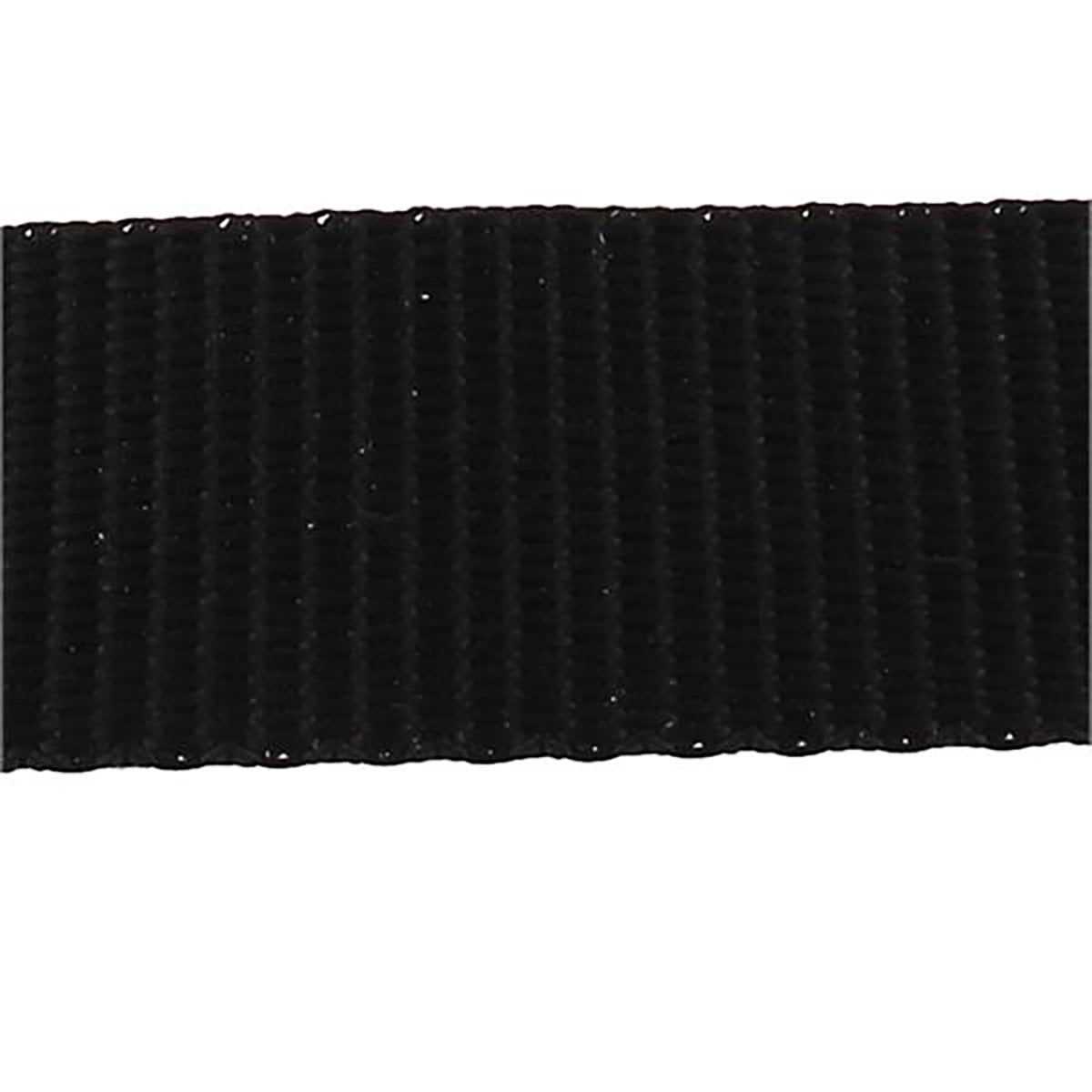 Sangle en nylon noire pour mercerie, résistante et durable, adaptée à divers projets de couture et bricolage.