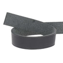 Lanière pour passant de ceinture en cuir nourri lisse tannage végétal, 30cm, de couleur noire, pour ceinture élégante.