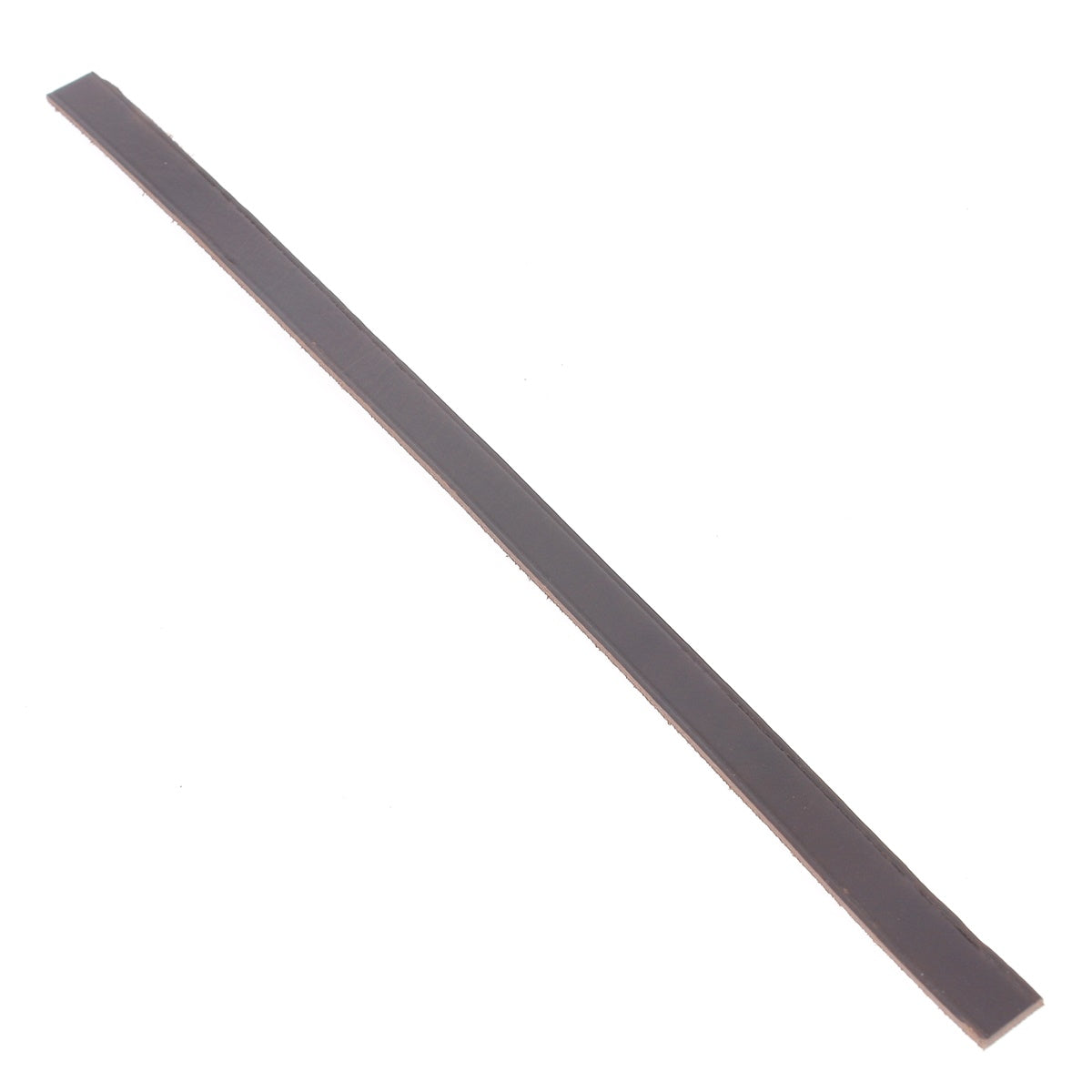 Passant de ceinture en cuir nourri lisse tannage végétal, 30cm, pour ceinture, couleur chocolat, fabrication artisanale.