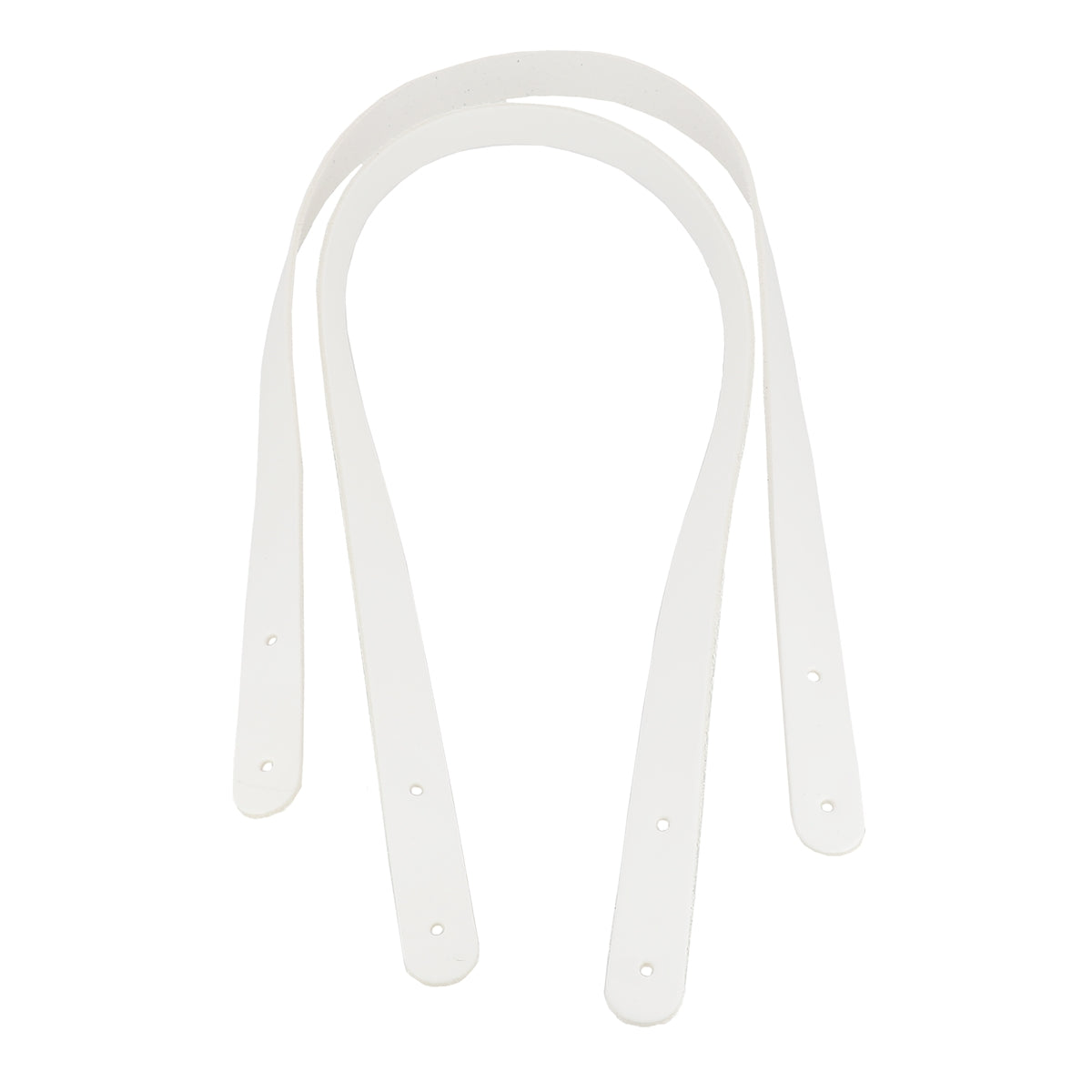 Paire d'anses en cuir tannage végétal blanc pour sac, 18mm de largeur, 70cm de long, lanières en cuir pour accessoires.