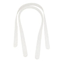 Paire d'anses en cuir tannage végétal blanc pour sac, 18mm de largeur, 70cm de long, lanières en cuir pour accessoires.