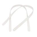 Paire d'anses en cuir végétal blanc pour sac, 18mm, longueur 70cm, lanières en cuir de haute qualité.
