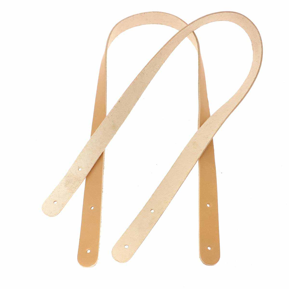 Paire d'anses en cuir tannage végétal pour sac, 18mm de large, 70cm de longueur, lanières en cuir pour sac.