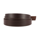 Lanière en cuir de collet tannage végétal marron chocolat, épaisseur 1,9 mm, fabriquée par Deco Cuir.